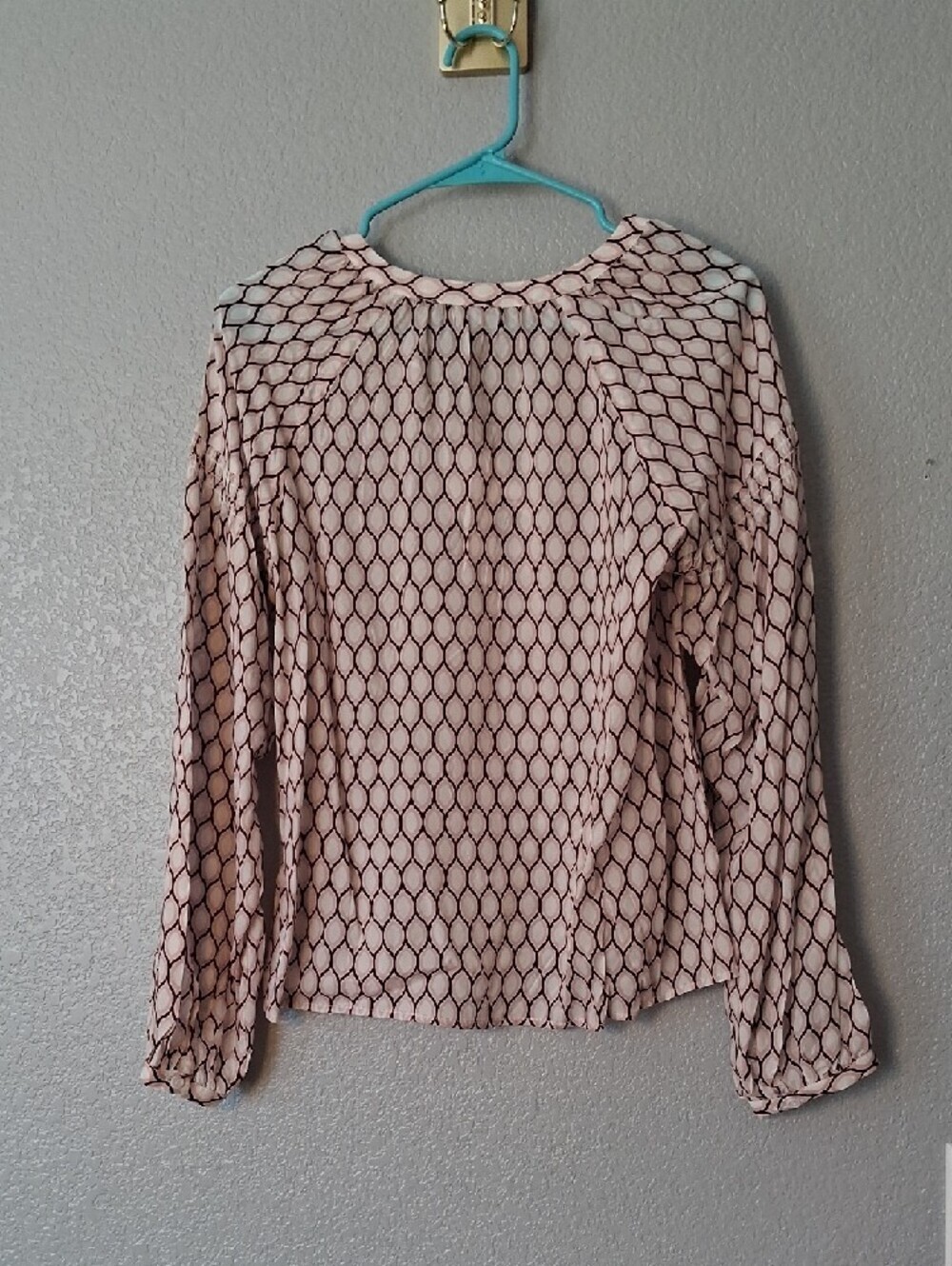 Sanctuary Blush Pink Geometric Peasant Blouse - Picture 5 of 5